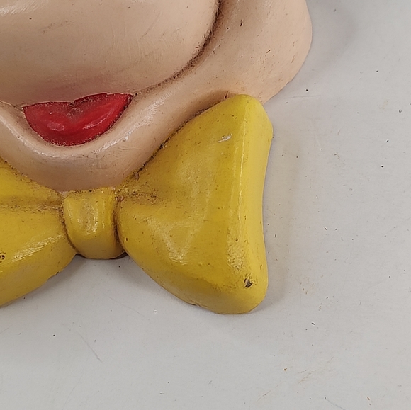 Vintage Mickey Mouse Face Bust Chalkware As Is HTF - Picture 6 of 11